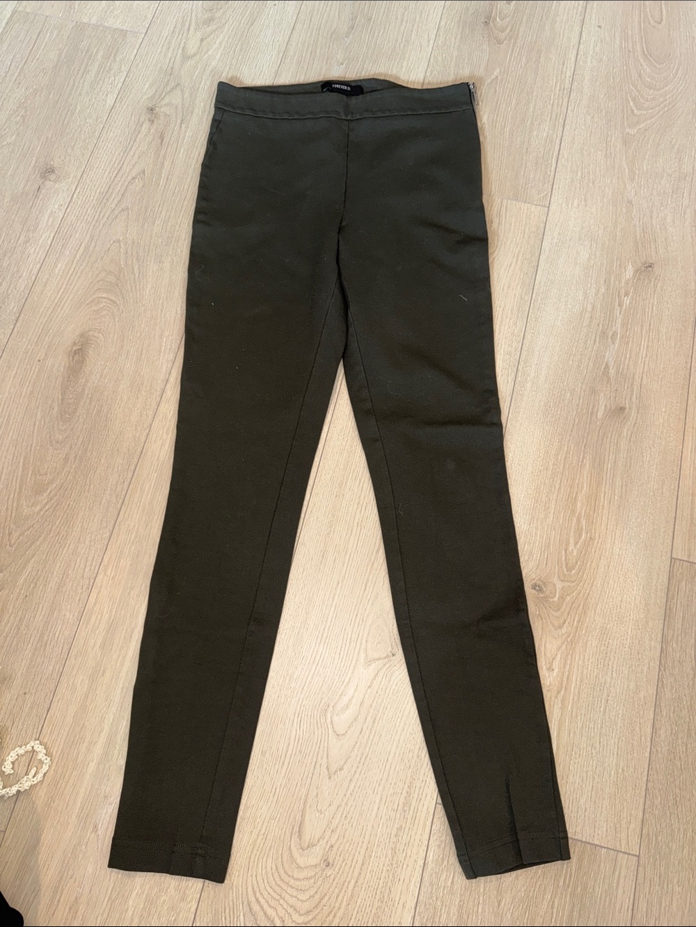 Forever 21 hunter green Ponte Leggings - Picture 4 of 4